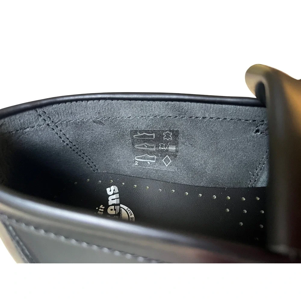 Dr. Martens Black Leather Platform Tassel Loafers - Picture 8 of 13